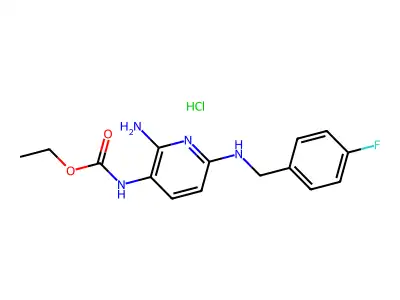 Flupirtine hydrochloride structure