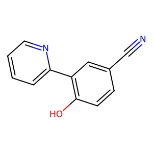 4-羟基-3-吡啶-2-基苯甲腈 structure