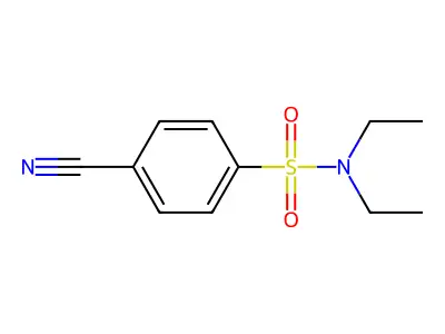4-cyano-N,N-diethylbenzene-1-sulfonamide structure