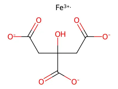Iron citrate structure