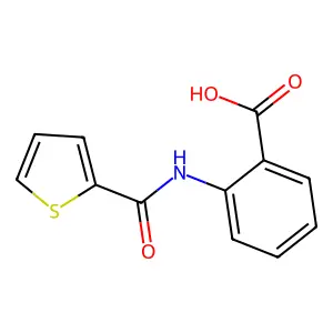 2-(Thiophene-2-amido)benzoic acid structure