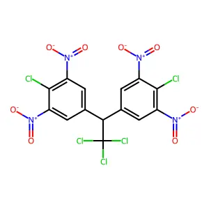 2,2-bis(3,5-dinitro-4-chlorophenyl)-1,1,1-trichloroethane structure