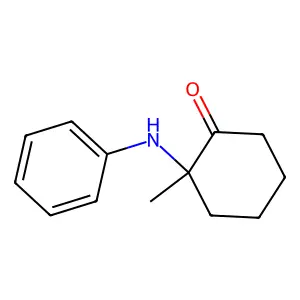 2-Anilino-2-methylcyclohexan-1-one structure