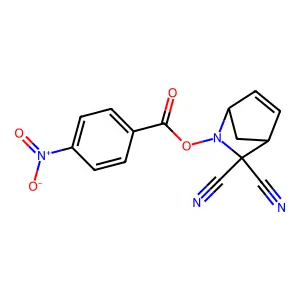 (2,2-Dicyano-3-azabicyclo[2.2.1]hept-5-en-3-yl) 4-nitrobenzoate structure