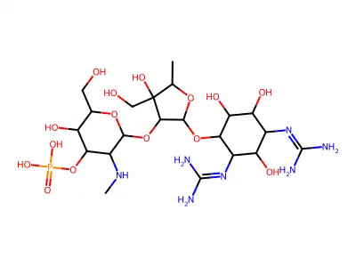 Streptomycin 3''-phosphate structure