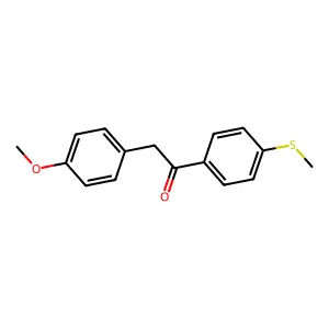 2-(4-Methoxyphenyl)-1-(4-(methylthio)phenyl)ethanone structure