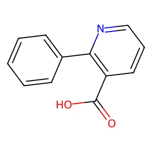 2-苯基烟酸 structure