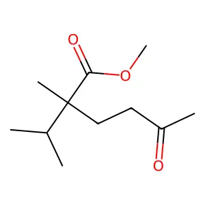 Methyl 2-isopropyl-2-methyl-5-oxohexanoate structure