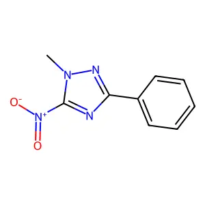 1-Methyl-5-nitro-3-phenyl-1,2,4-triazole structure