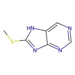 8-(Methylthio)purine structure
