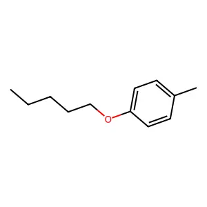 Benzene, 1-methyl-4-(pentyloxy)- structure