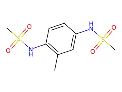 N-[4-(methanesulfonamido)-3-methylphenyl]methanesulfonamide structure