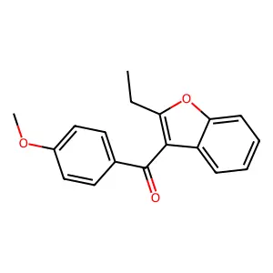 Methanone, (2-ethyl-3-benzofuranyl)(4-methoxyphenyl)- structure