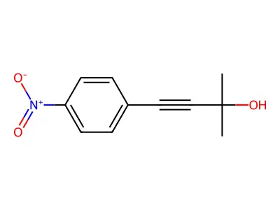 2-Methyl-4-(4-nitrophenyl)but-3-yn-2-ol structure