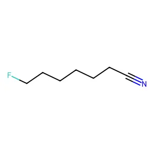 Heptanonitrile, 7-fluoro- structure