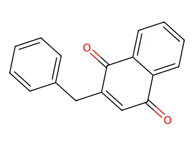 1,4-Naphthalenedione, 2-(phenylmethyl)- structure