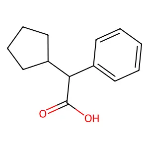 Cyclopentylphenylacetic acid, (S)- structure
