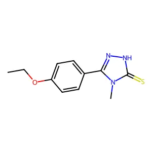 5-(4-ethoxyphenyl)-4-methyl-4H-1,2,4-triazole-3-thiol structure
