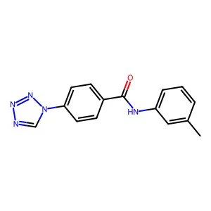 N-(3-methylphenyl)-4-(tetrazol-1-yl)benzamide structure