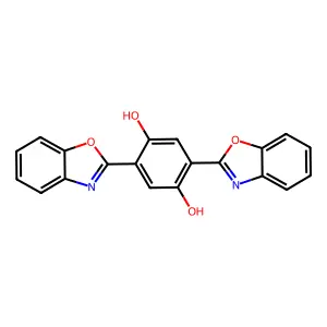 1,4-Benzenediol, 2,5-bis(2-benzoxazolyl)- structure