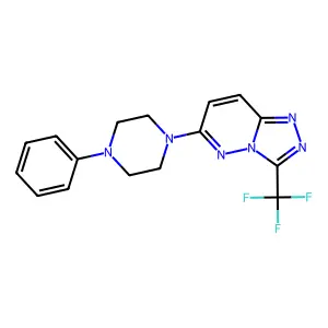 6-(4-Phenylpiperazino)-3-(trifluoromethyl)[1,2,4]triazolo[4,3-b]pyridazine structure