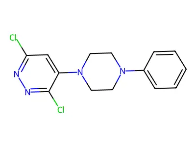 3,6-Dichloro-4-(4-phenylpiperazin-1-yl)pyridazine structure