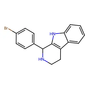 1-(4-Bromophenyl)-2,3,4,9-tetrahydro-1H-beta-carboline structure