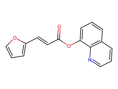 quinolin-8-yl (E)-3-(furan-2-yl)prop-2-enoate structure