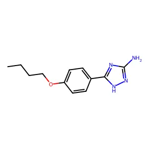 5-(4-butoxyphenyl)-4H-1,2,4-triazol-3-amine structure