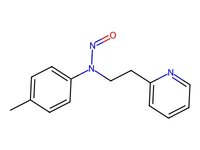 N-(4-Methylphenyl)-N-nitroso-2-pyridineethanamine structure