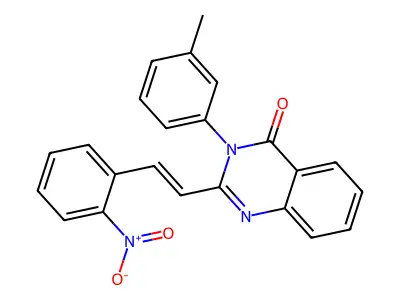 3-(3-methylphenyl)-2-[(E)-2-(2-nitrophenyl)ethenyl]quinazolin-4-one structure