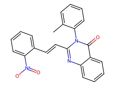 3-(2-methylphenyl)-2-[(E)-2-(2-nitrophenyl)ethenyl]quinazolin-4-one structure
