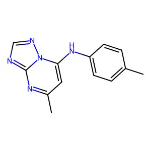5-methyl-N-(4-methylphenyl)-[1,2,4]triazolo[1,5-a]pyrimidin-7-amine structure