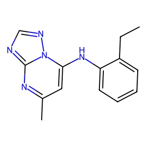 N-(2-ethylphenyl)-5-methyl[1,2,4]triazolo[1,5-a]pyrimidin-7-amine structure