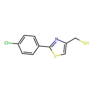4-Thiazolemethanethiol, 2-(p-chlorophenyl)- structure