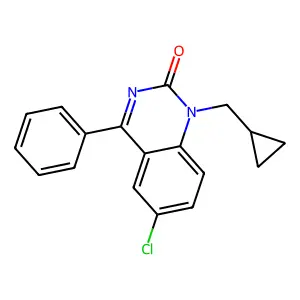 2(1H)-Quinazolinone, 6-chloro-1-(cyclopropylmethyl)-4-phenyl- structure