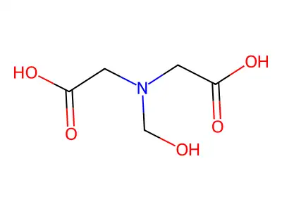 Glycine, N-(carboxymethyl)-N-(hydroxymethyl)- structure