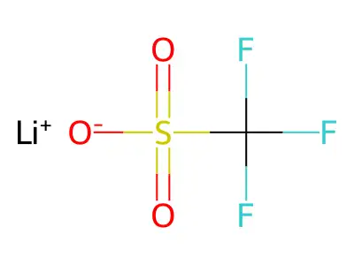 三氟甲磺酸鋰 structure