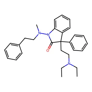 3-(2-(Diethylamino)ethyl)-1-(methylphenethylamino)-3-phenyl-2-indolinone structure