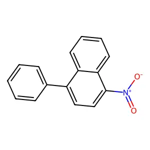 Naphthalene, 1-nitro-4-phenyl- structure