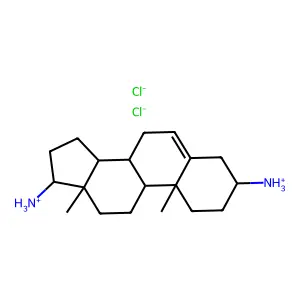 Androst-5-ene-3-alpha,17-beta-diamine, dihydrochloride structure