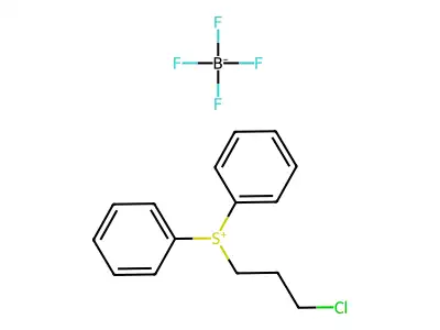 3-Chloropropyl(diphenyl)sulfanium;tetrafluoroborate structure