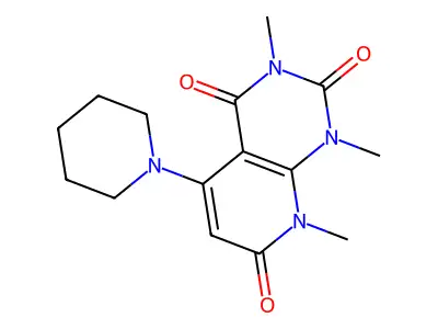 1,3,8-Trimethyl-5-piperidin-1-ylpyrido[2,3-d]pyrimidine-2,4,7-trione structure