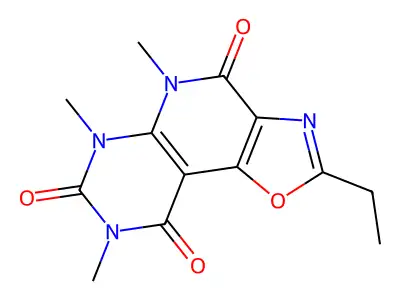 4-Ethyl-8,10,12-trimethyl-3-oxa-5,8,10,12-tetrazatricyclo[7.4.0.02,6]trideca-1(9),2(6),4-triene-7,11,13-trione structure