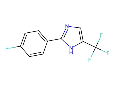 2-(4-fluorophenyl)-5-(trifluoromethyl)-1H-imidazole structure