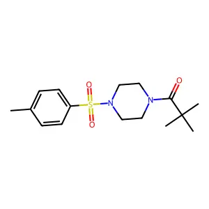 2,2-Dimethyl-1-(4-tosylpiperazin-1-yl)propan-1-one structure