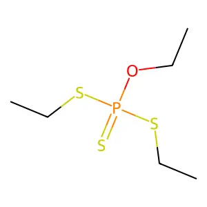 O,S,S-三乙基三硫代磷酸酯 structure