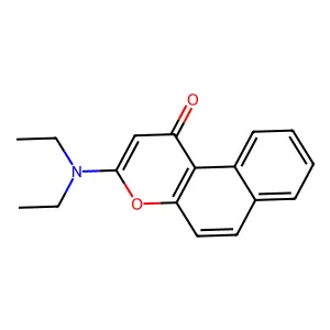 1H-NAPHTHO(2,1-b)PYRAN-1-ONE, 3-(DIETHYLAMINO)- structure