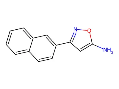 3-Naphthalen-2-YL-isoxazol-5-ylamine structure