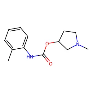 1-Methylpyrrolidin-3-yl hydrogen (2-methylphenyl)carbonimidate structure